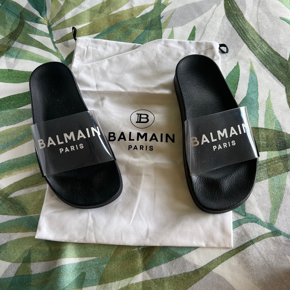 Balmain Clear Slides size 41